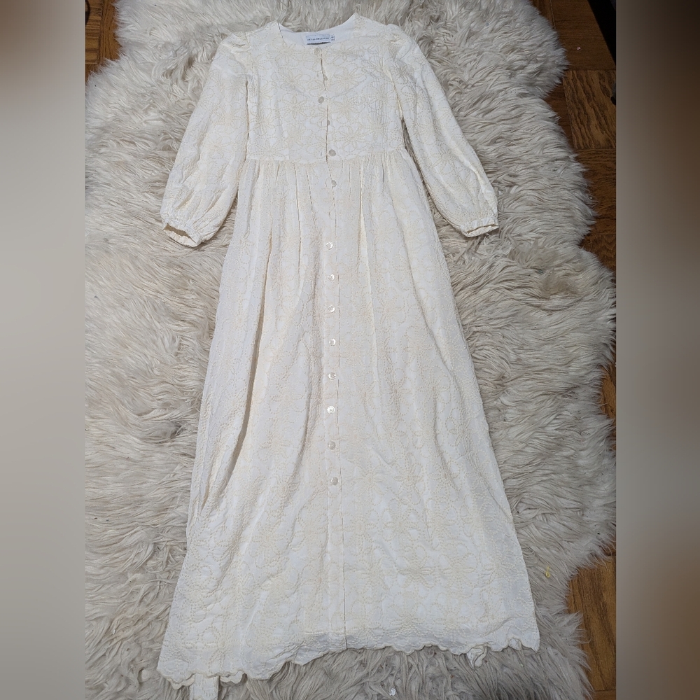 Veiled collection ivory dress
